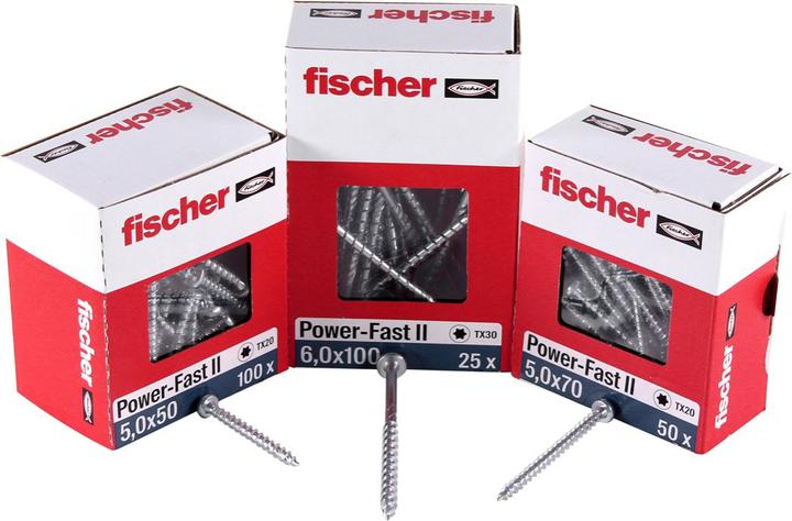 Image du produit Fischer PowerFast II (200 Vis par pièce)