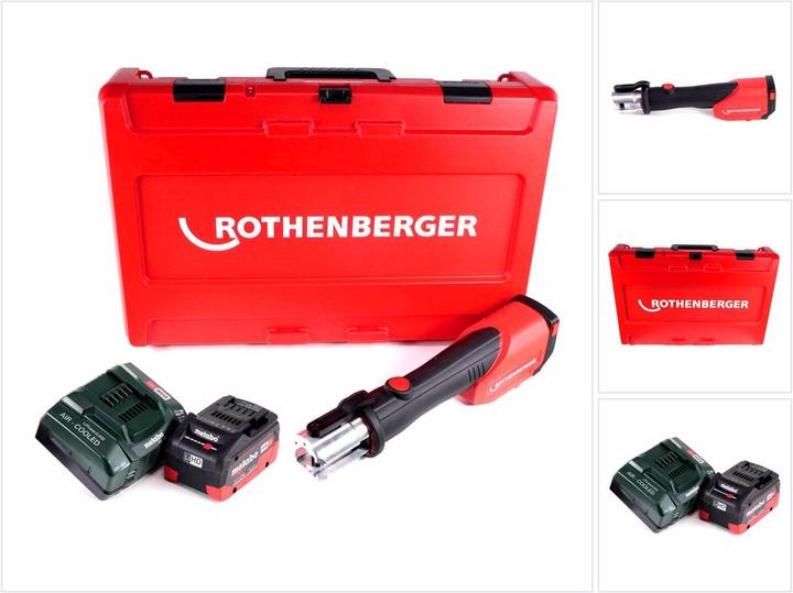 Immagine prodotto Rothenberger ROMAX 4000 pressa a batteria 18V elettroidraulica + 1x batteria 5,5Ah + caricatore + Koff