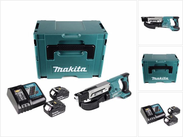 Makita DFR 550 RGJ Cacciavite a batteria 18 V 25 - 55 mm + 2x batteria 6.0 Ah + caricatore + Makpac (Batteria ricaricabile)