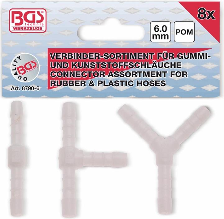 Produktbild BGS Schlauchverbinder-Sortimente kraftstoffbeständig 5 mm 8 tlg. (5 mm)