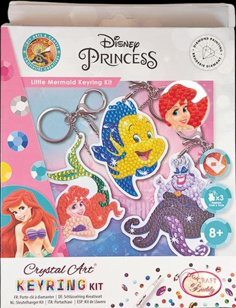 Craft Buddy Little Mermaid, Crystal Art Schlüsselanhänger 3 Stück