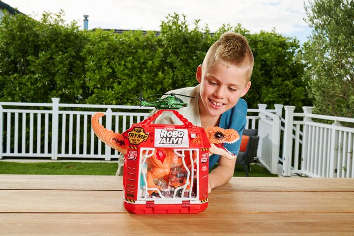 Actual product image Zuru Robo Alive Dino Escape playset with light + sound