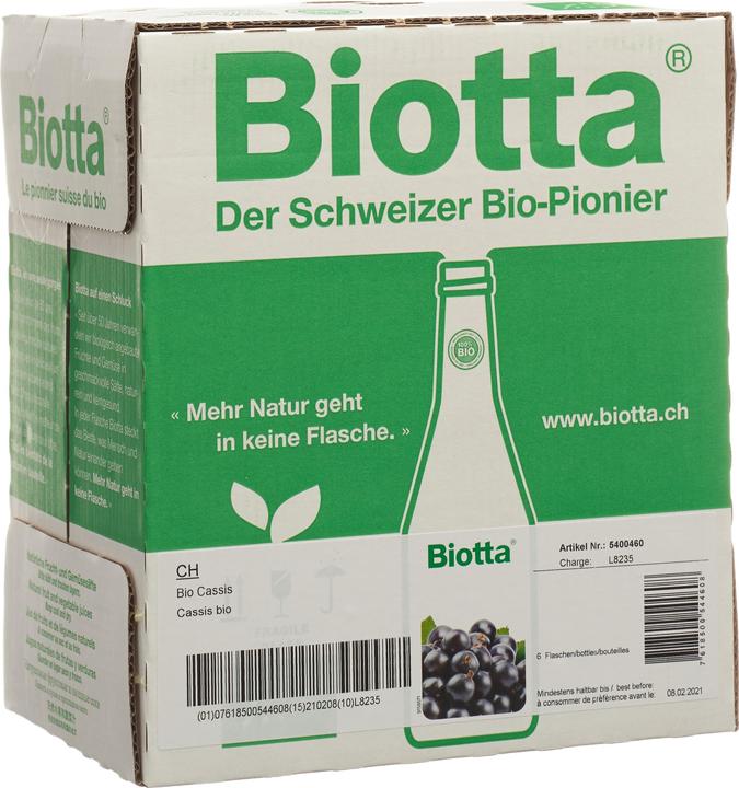 Image du produit Biotta Cassis (6 x 50 cl)