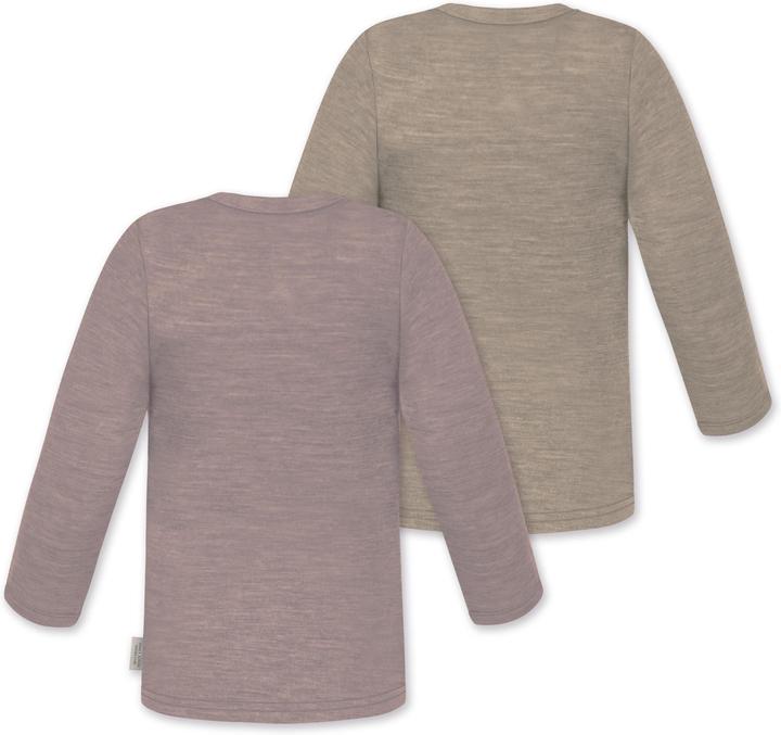 Image du produit Normani Lot de 2 manches longues bébé mérinos "Taupo" - 9473 (62)