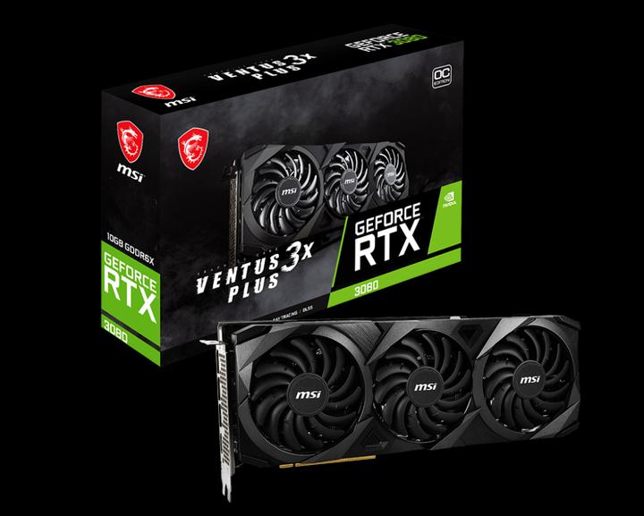 Image du produit MSI GeForce RTX 3080 Ventus 3X Plus 10G OC LHR (10 Go)