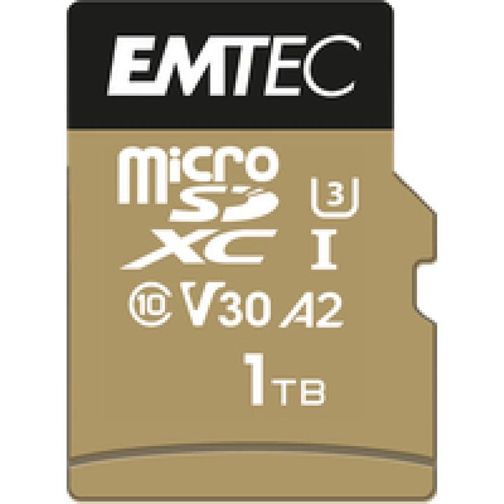 Image du produit Emtec mSD 1TB UHS-I U3 V30 A2 SpeedIN (1000 Go, microSDXC, U3, UHS-I)