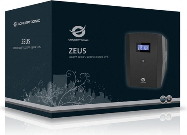 Immagine prodotto Conceptronic ZEUS USV 2200VA LED / ZEUS 04E (2200 VA, 1320 W, Interattivo linea UPS)
