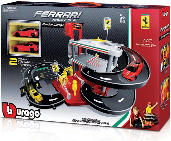 Actual product image Bburago Ferrari parking garage