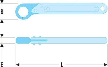 Produktbild Facom Offener Knarrenringschlüssel (13 mm)