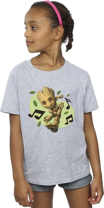 Image du produit - T-shirt GUARDIANS OF THE GALAXY GROOT MUSICAL NOTES - Fille (116)