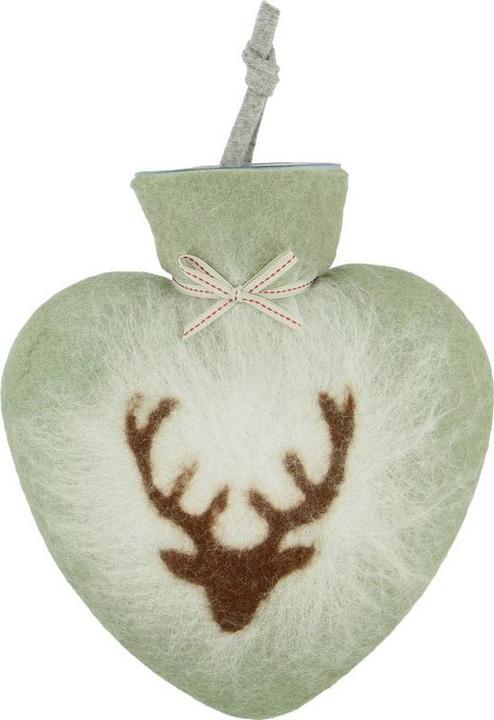Dorothee Lehnen Wärmeflasche Hirschkopf, 0.7 l, jade (0.70 l)
