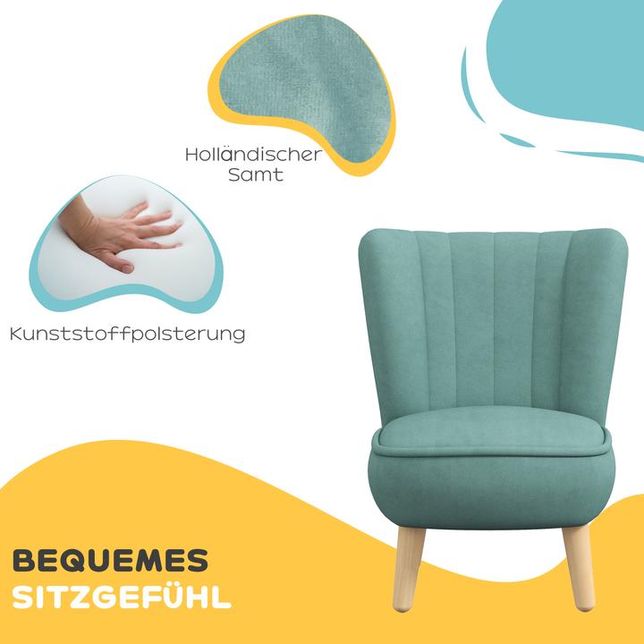 Produktbild Aiyaplay Kinder Sofa Holz, Kunststoff Blau (Kindersessel)