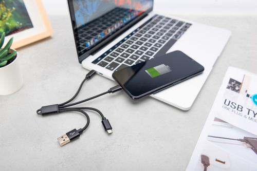 Produktbild Digitus Assmann USB 2.0 extension cable. type A M/F. 5.0m. USB 2.0 conform. UL. bl/gr. gold (0.15 m, USB 2.0)