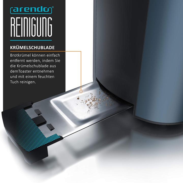 Actual product image Arendo Frukost Langschlitztoaster mit Displayanzeige