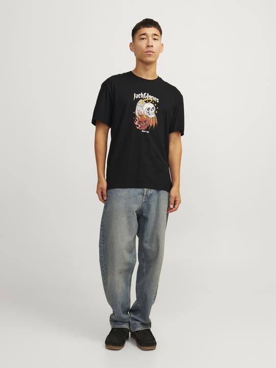 Actual product image Jack & Jones Jorseven Skull Tee Ss Crew Neck Sn (XS)