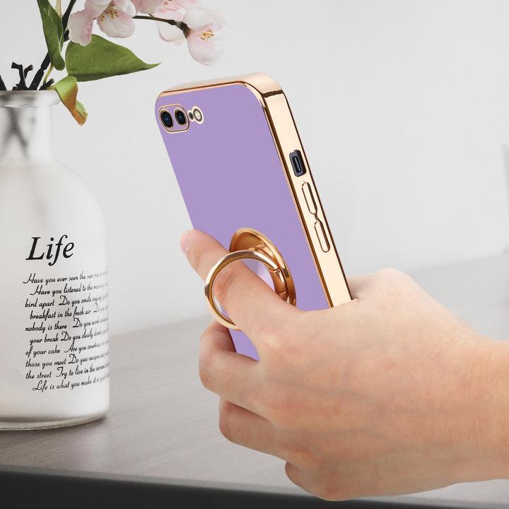 Actual product image Cadorabo Case for Apple iPhone 7 PLUS / 7S PLUS / 8 PLUS in TPU with camera protection and ring LM089 Style (Apple iPhone 7 Plus, Apple iPhone 7s Plus)