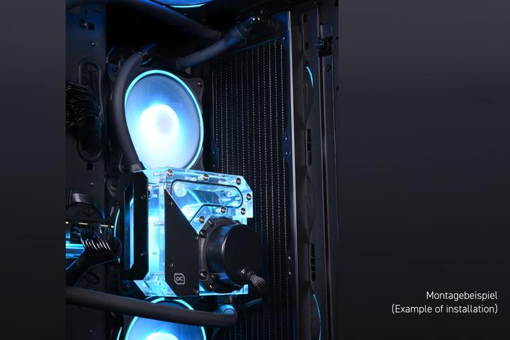 Produktbild Alphacool Rise Flat Reservoir DDC Ausgleichsbehälter mit Pumpe