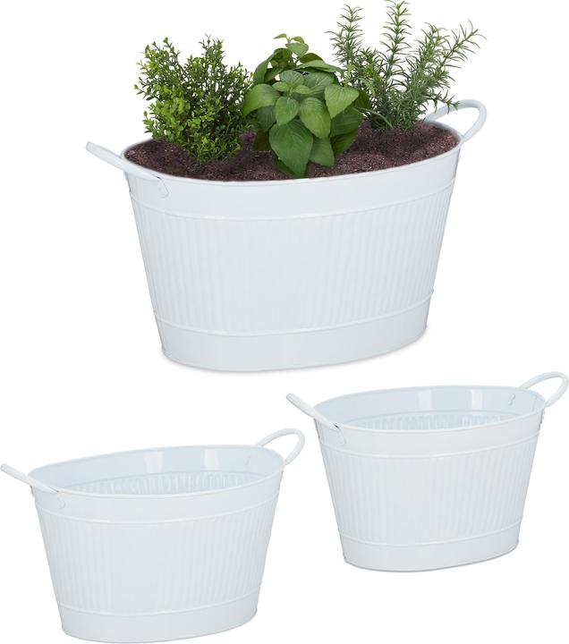 Produktbild Relaxdays Metallwanne (49 cm)