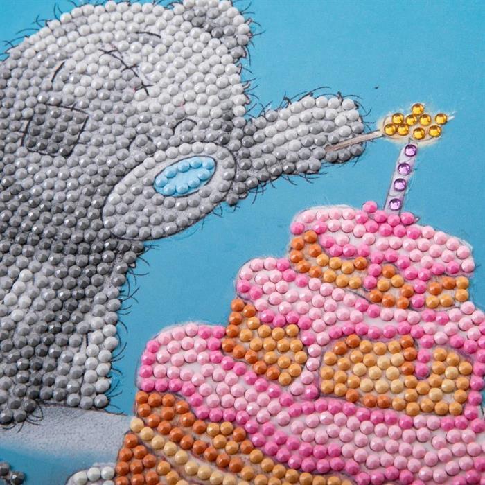 Produktbild Craft Buddy Crystal Art Card Kit Happy Birthday 18 x 18 cm