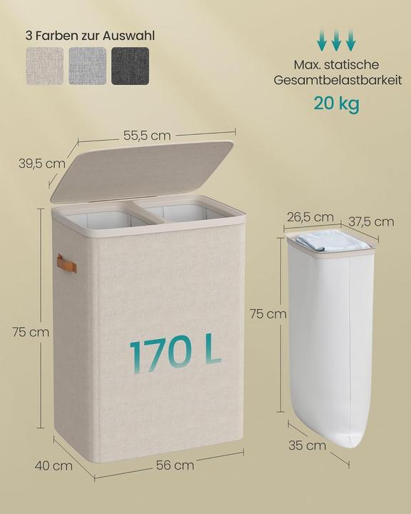 Actual product image Songmics Oliver (170 l)