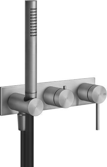 Matt brushed stainless steel