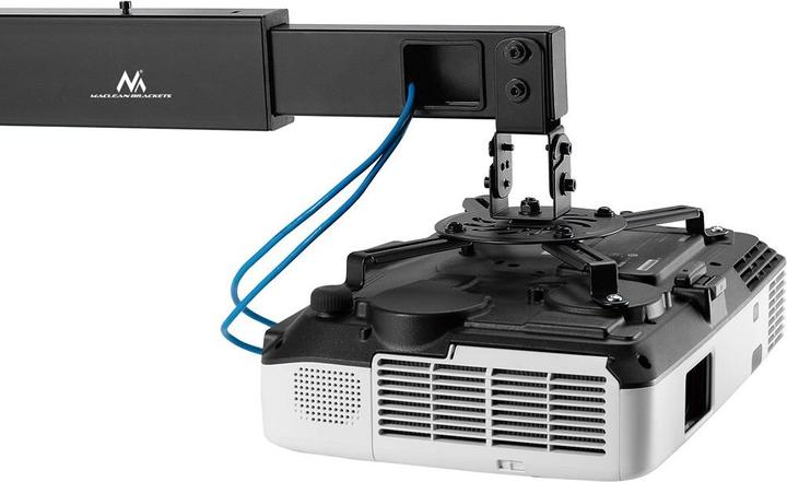 Actual product image Maclean TV MC-945 wall mount for short throw video projector mount 360° rotatable 15 kg (Wall)