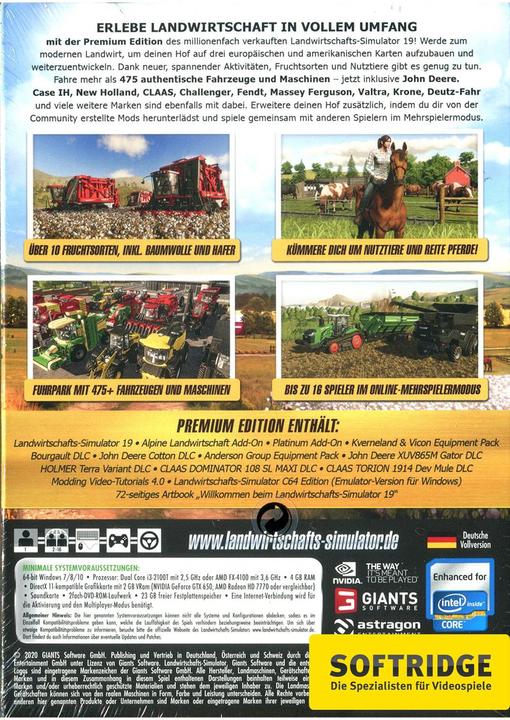 Produktbild Giants Software Landwirtschafts-Simulator 19: Premium Edition (PC, DE)