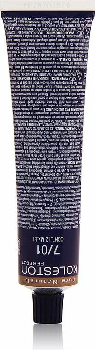 Actual product image Wella Koleston Perfect Me+ Pure Naturals (7/01 medium blonde nature-ash)