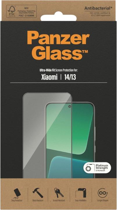 Produktbild PanzerGlass SP Xiaomi 13 UWF AB schwarz (1 Stück, Xiaomi 13)