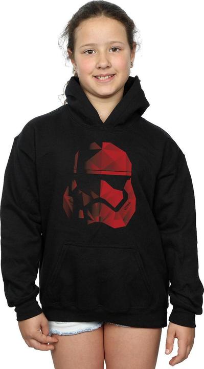 Produktbild Star Wars The Last Jedi Stormtrooper Red Cubist Helmet Kapuzenpullover Mädchen (152, 158)