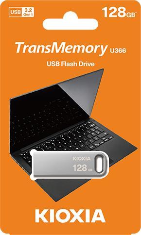 Immagine prodotto Kioxia TransMemory U366 128GB in metallo (128 GB, USB-A, USB 3.2)