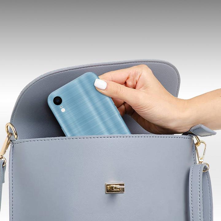 Image du produit Cadorabo Étui pour Apple iPhone XR en TPU brossé Protection de l'appareil photo style LM160 (Apple iPhone XR)