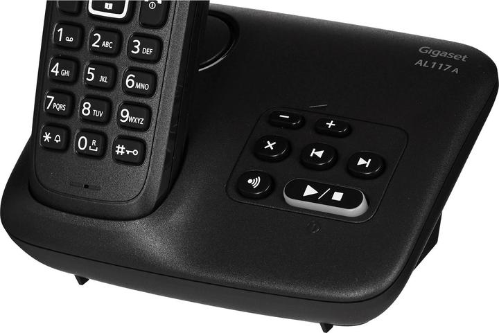 Actual product image Gigaset SIEMENS WIRELESS PHONE AL117A BLACK (S30852-H2826-D201)