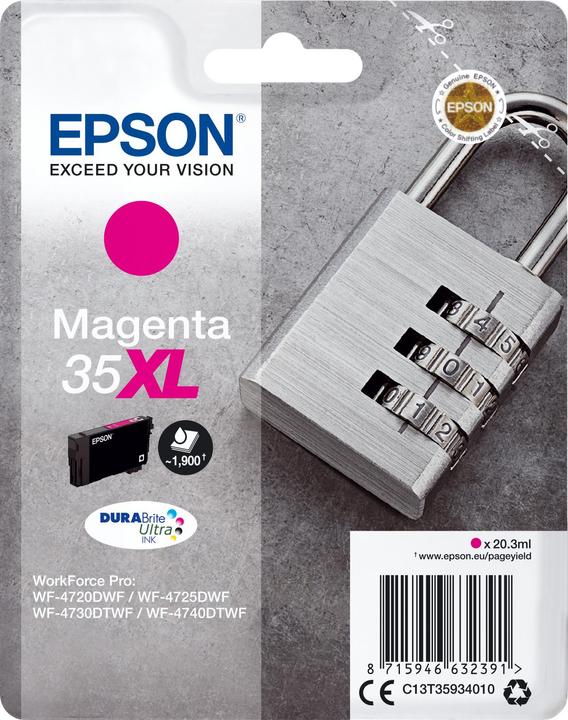 Image du produit Epson Singlepack Magenta 35xl (M)