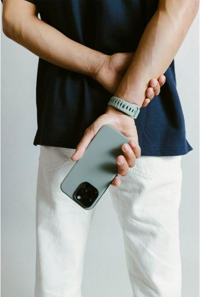Actual product image Nomad Sport Case iPhone 15 Pro Coastal Rock