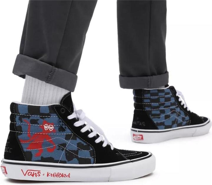 Actual product image Vans Krooked By Natas for Ray SkateSkate Sk8-Hi (41)
