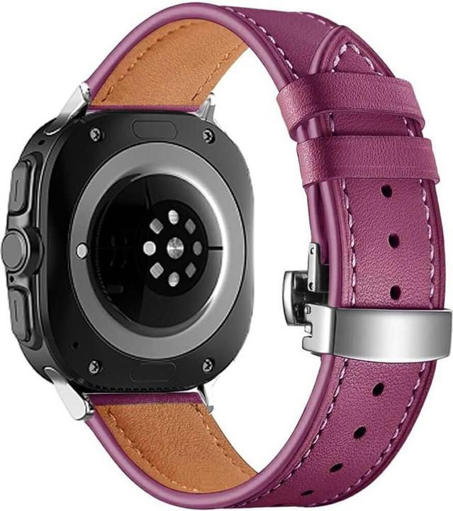 Produktbild Cover-Discount Galaxy Watch Ultra (47mm) - Lederarmband Ersatz mit Butterfly Verschluss (Leder)