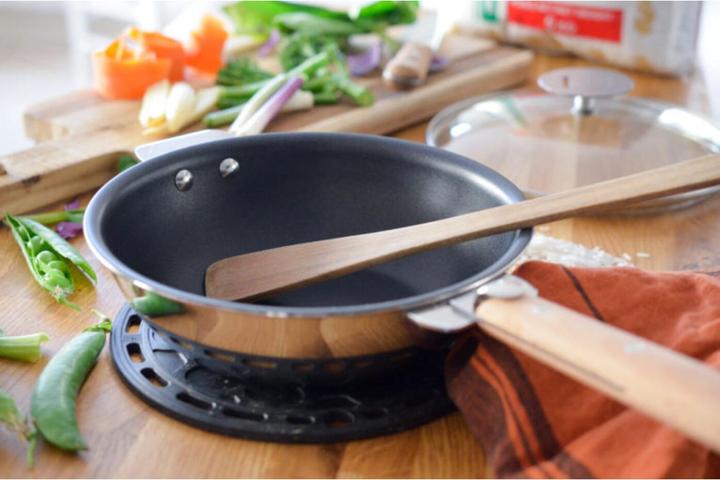 Image du produit Cristel Wok pan Strate, Ø 28cm, poignées (28 cm, Wok, Acier inoxydable)