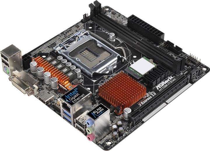 Produktbild AsRock H110M-ITX/ac (LGA 1151, Intel H110, Mini-ITX)