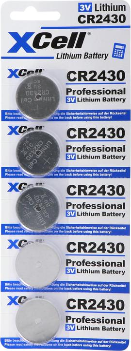 Image du produit XCell Pile CR2430, lot de 5 (5 pcs, CR2430, 290 mAh)