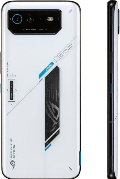 Actual product image ASUS ROG Phone 6 (512 GB, Storm White, 6.78", Dual SIM, 50 Mpx, 5G)