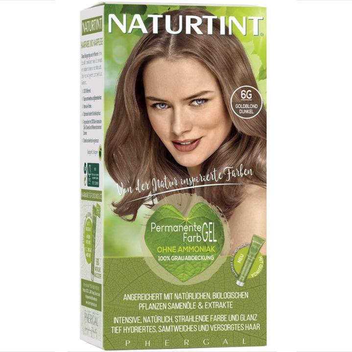 Actual product image Naturtint Permanent Hair Color Gel 6G Gold Blond Dark Without Ammonia (6G Golden blonde dark without ammonia)