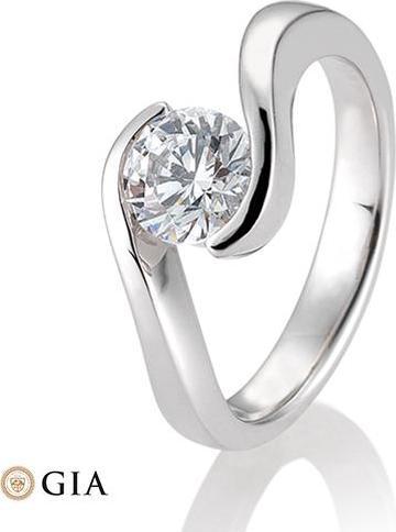 Produktbild Breuning Ring Schwung 0,80-1,50 ct. (57, 585/14 K Gold)