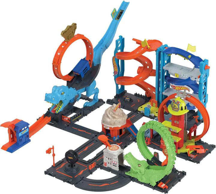 Actual product image Hot Wheels HW City T-Rex Chomp Down TVD