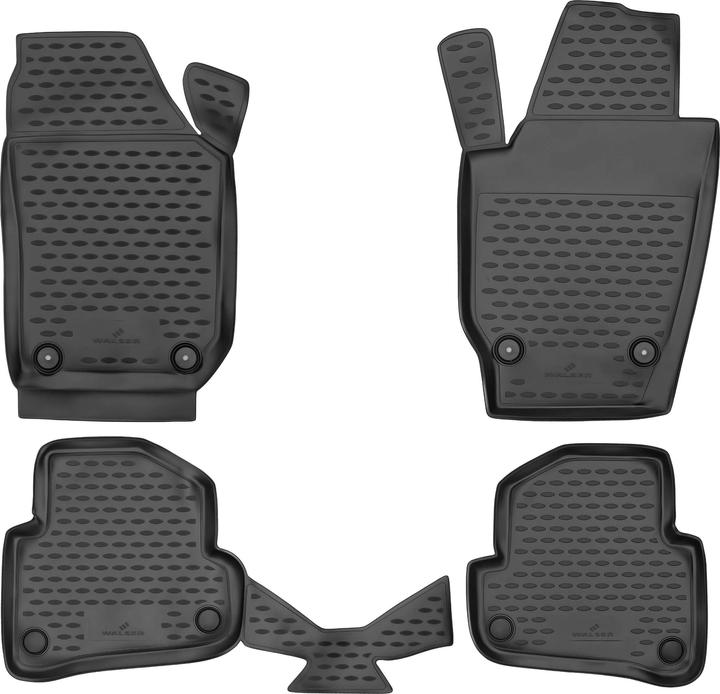 Produktbild Walser Gummimatten XTR für Skoda Fabia II/Fabia Combi II 12/2006 - 12/2014 (2 Vordermatten + 2 Rückmatten)