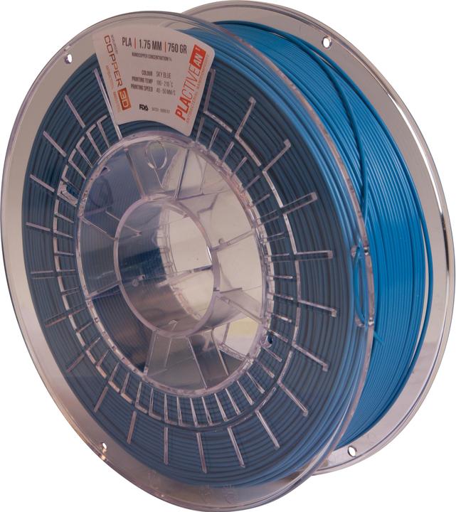 Actual product image Formfutura Filament PLActive - Sky blue 1.75mm 750g (PLA, 1.75 mm, 750 g, Blue)