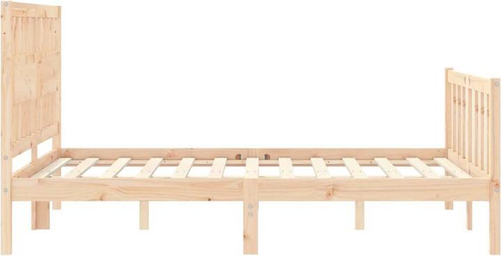 Produktbild VidaXL Massivholzbett mit Kopfteil 4FT6 Double (135 x 190 cm)