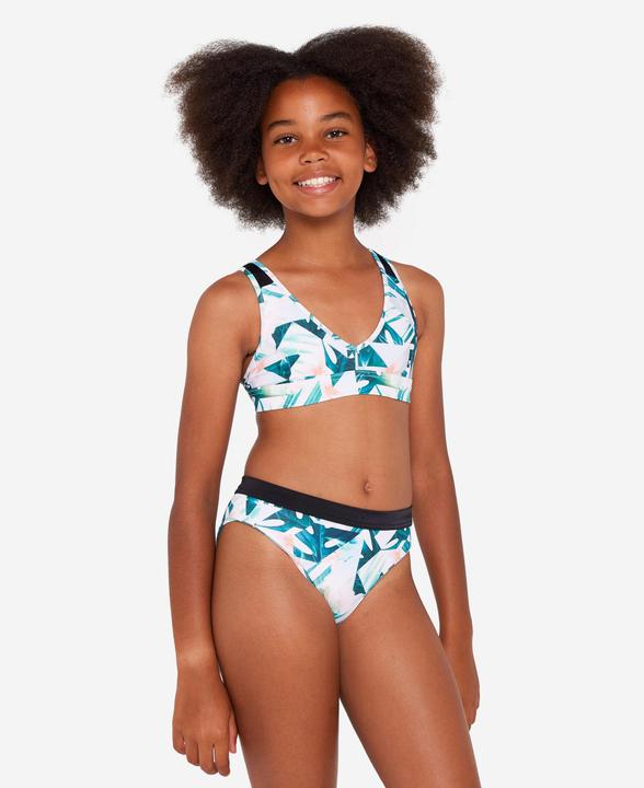 Image du produit Olaian Bas de maillot de bain fleuri surf Fille - 900 Buddy rose nero (12, 13, 14)