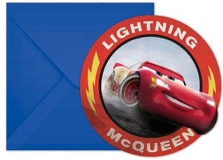 Cars 6 Invitations (6 pcs)