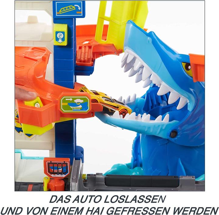 Actual product image Hot Wheels HW City shark attack playset